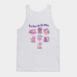 Cat Days of the Week Tank Top